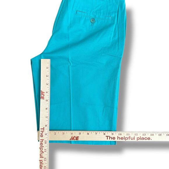 Talbots Bermuda Shorts Women’s Size 6 Aqua Blue Cotton Stretch Classic Fit NWT - Picture 5 of 8